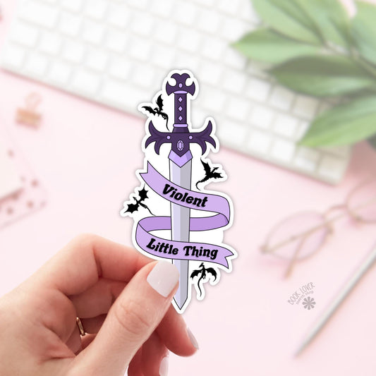 Violent Little Thing Stickers / Bookish Stickers / Book Lover Gift / Bookish Merch / Kindle Sticker / Smut Reader / Reading Lover / E-Reader