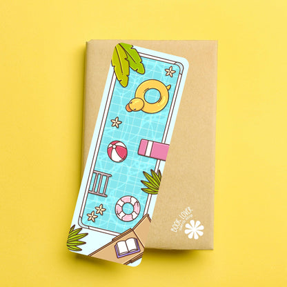 Pool Reads Bookmark / Summer Bookish Bookmark / Book Lover Gift / Bookish Merch / Reading Lover