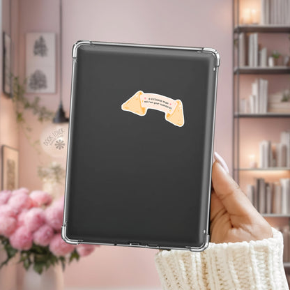 Fictional men sticker on Kindle – bookish humor decal for romance readers