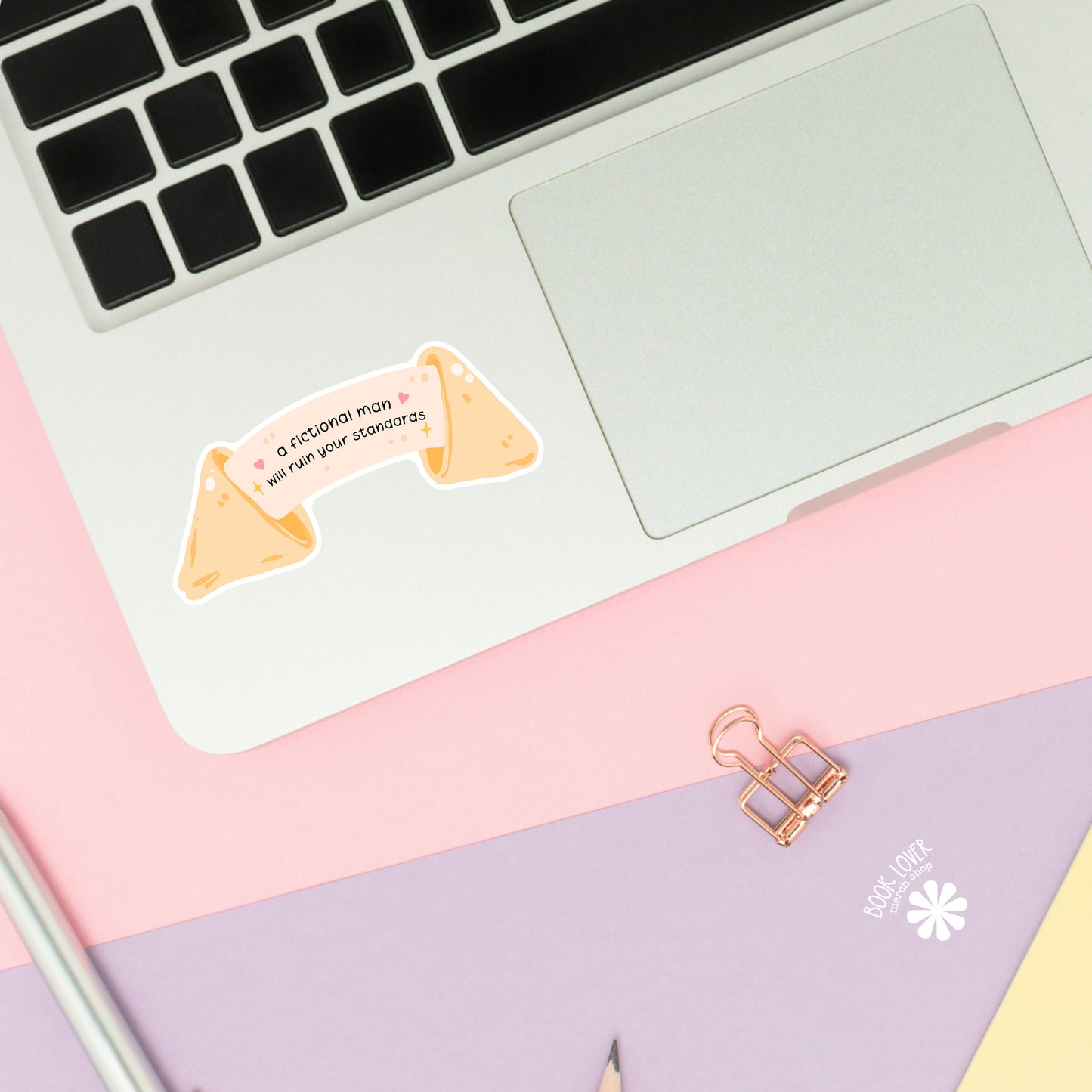 Fictional men ruin standards close-up – matte finish – book lover vinyl decal
