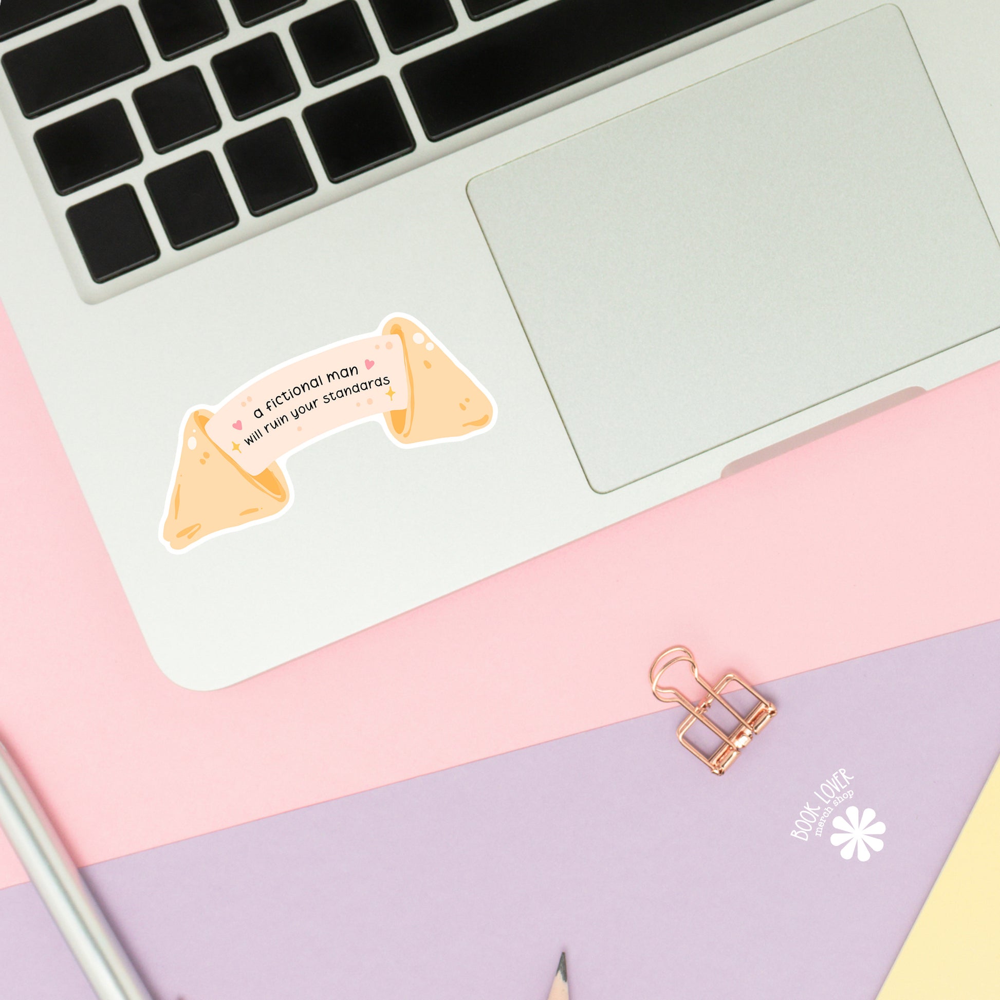Fictional men ruin standards close-up – matte finish – book lover vinyl decal